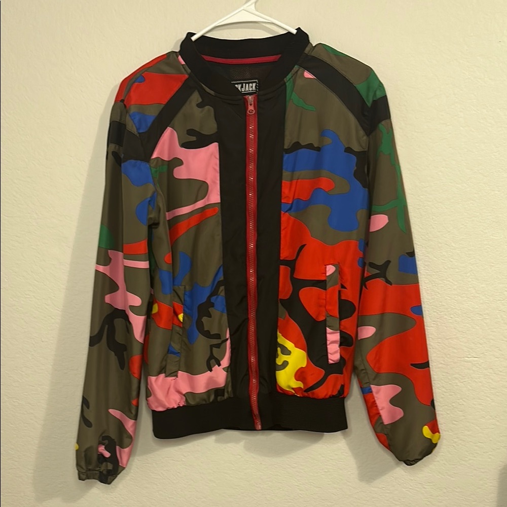 Vlone Multicolor Camouflage Windbreaker
